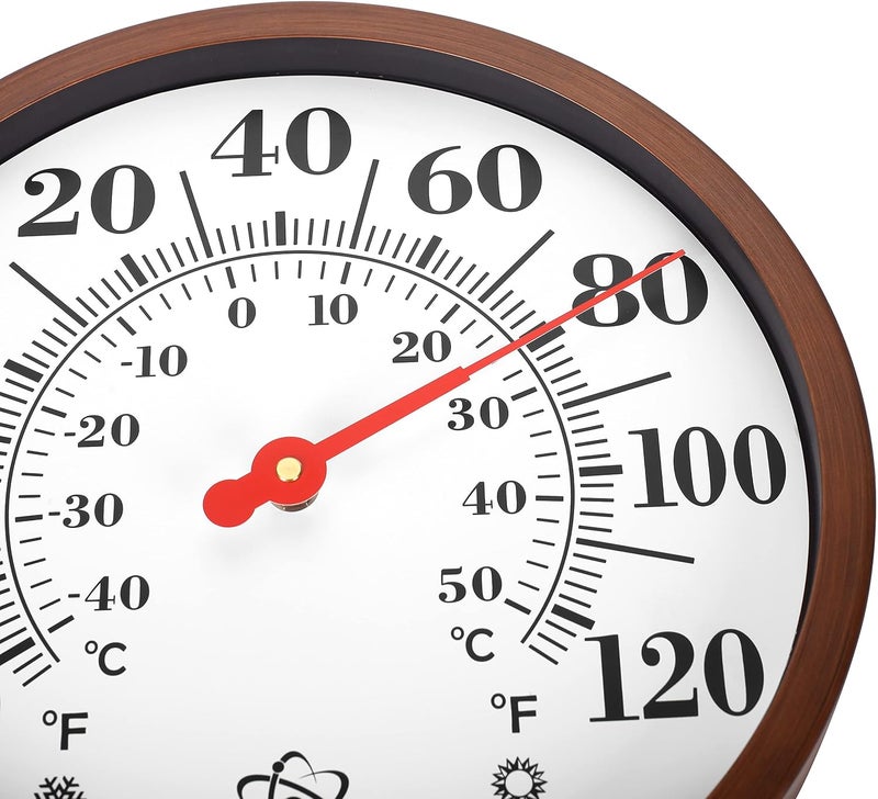 TERMOFLY 12.3 Large Numbers Premium Steel Outdoor/Indoor Thermometer Vintage Style Decorative - Image 5